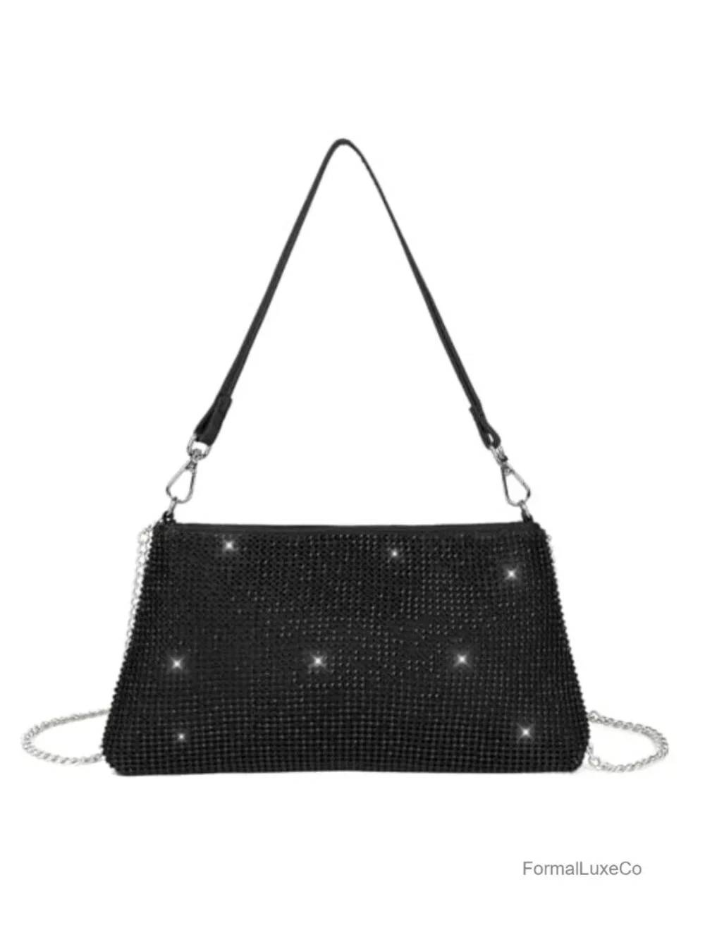 Bling Rhinestone Evening Clutch Purse Women Prom Party Wedding Crossbody Bag